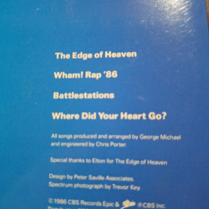 Wham The Edge of Heaven Simple 7" de Epoca VG+