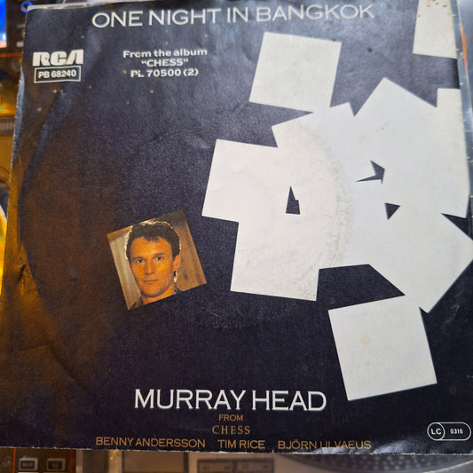 Murray Head One Night in Bangkok Simple 7" De Epoca VG+