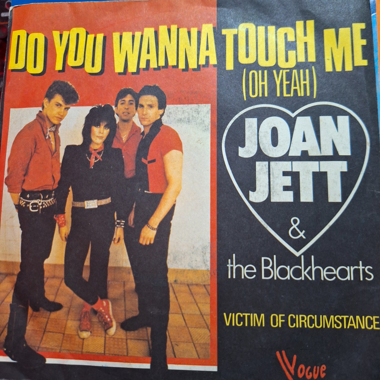 Joan Jett Do You Wanna Touch Me Simple 7" De Epoca VG+