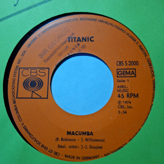 Titanic Macumba Simple 7" de Epoca VG+