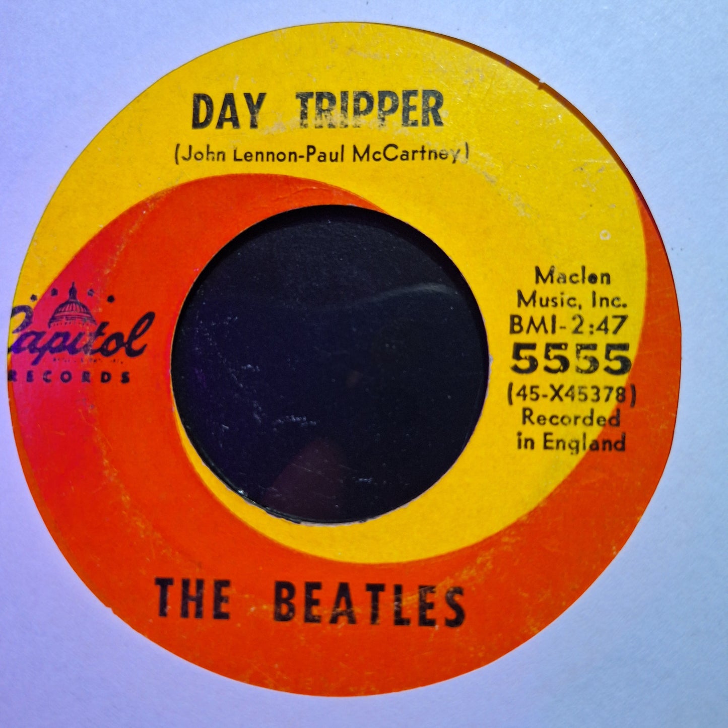 The Beatles Day Tripper / We can work it out Simple 7" De Epoca VG+