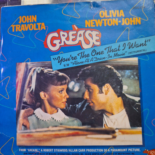 John Travolta y Olivia Newton John You are the one That I Want Simple 7" De Epoca VG+