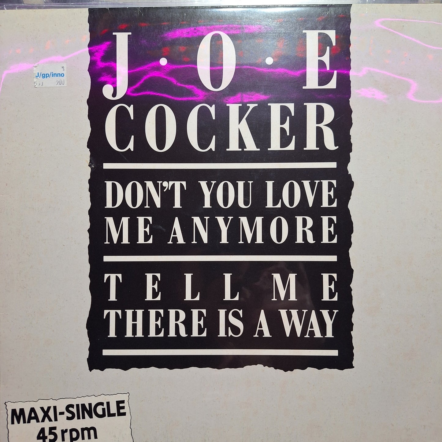 Joe Cocker Dont You Love Me Anymore Maxi 2da. Mano Usado en Excelente Estado