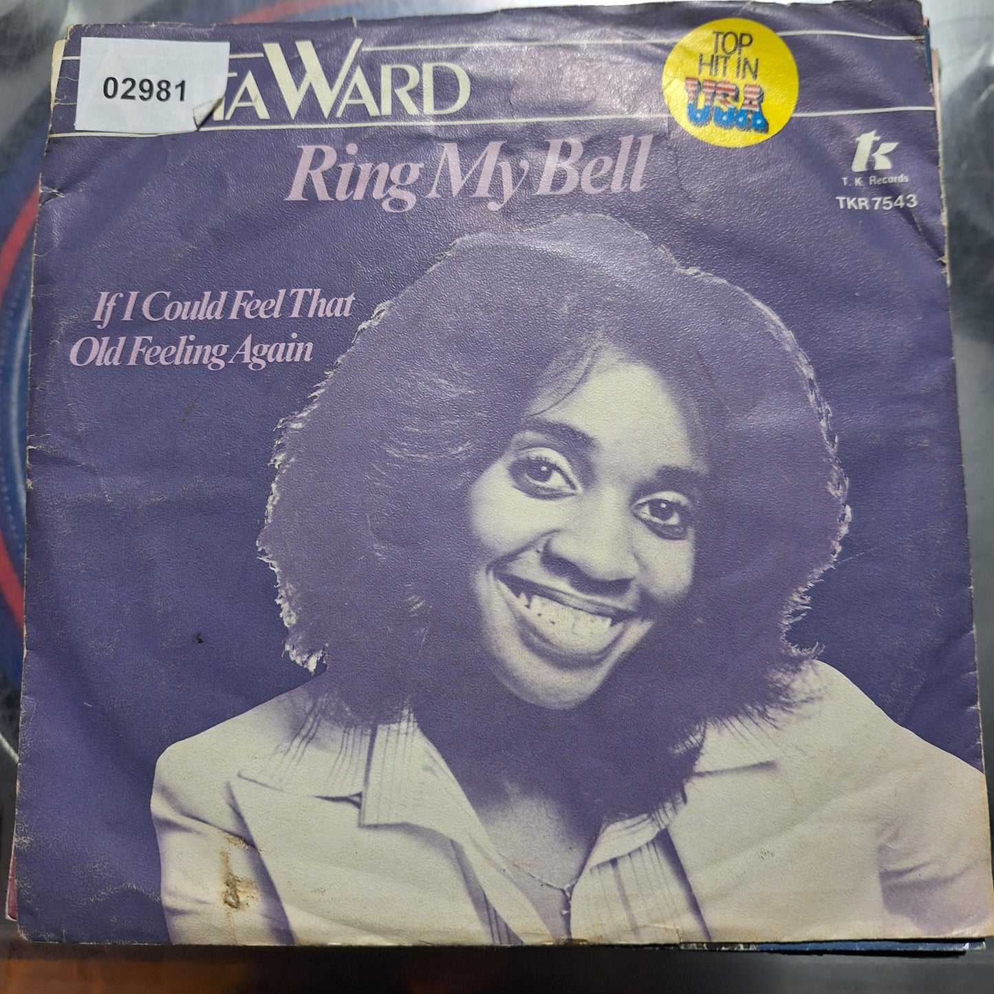 Anita Ward Ring My Bell Simple 7" de Epoca VG+