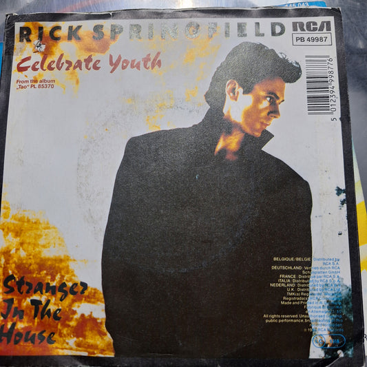 Rick Springfield Celebrate Youth Simple 7" de Epoca VG+