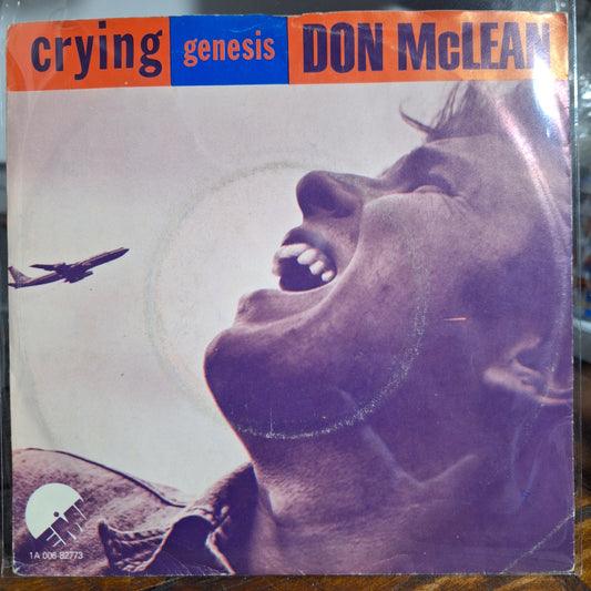 Don Mc Lean Crying Simple 7" De Epoca VG+