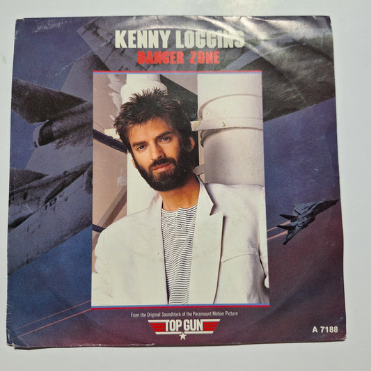 Kenny Loggins Danger Zone Simple 7" 2da. Mano Usado VG+