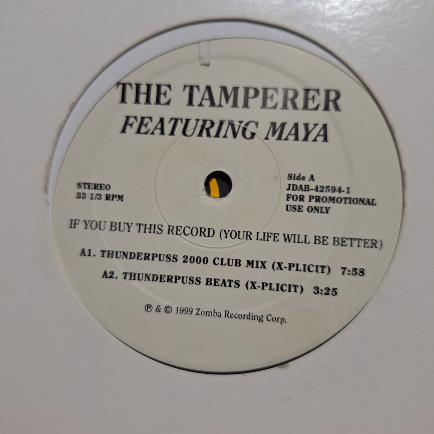 The Tamperer Feat Maya If you buy this record Maxi 2da. Mano VG+