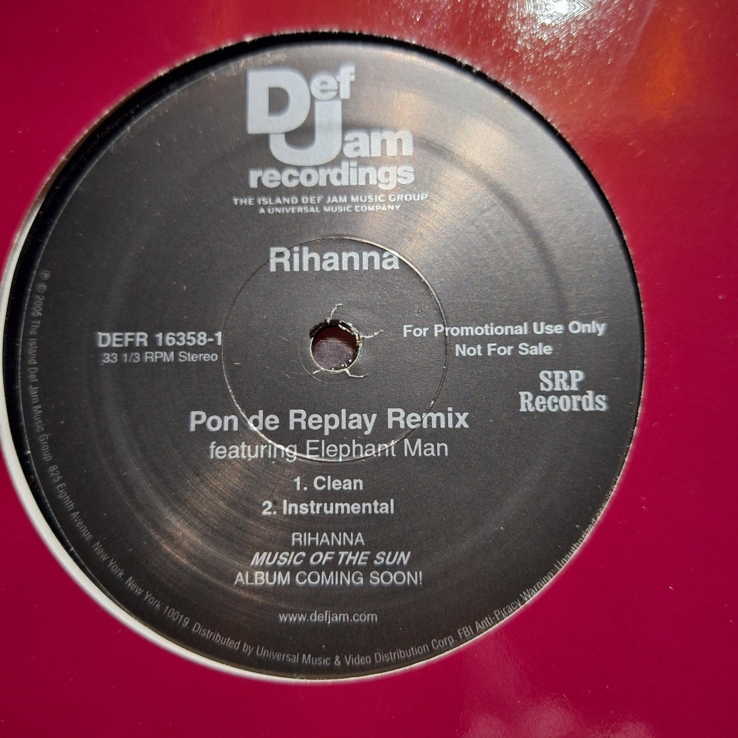 Rihanna Pon de Replay Maxi 2da. Mano VG+