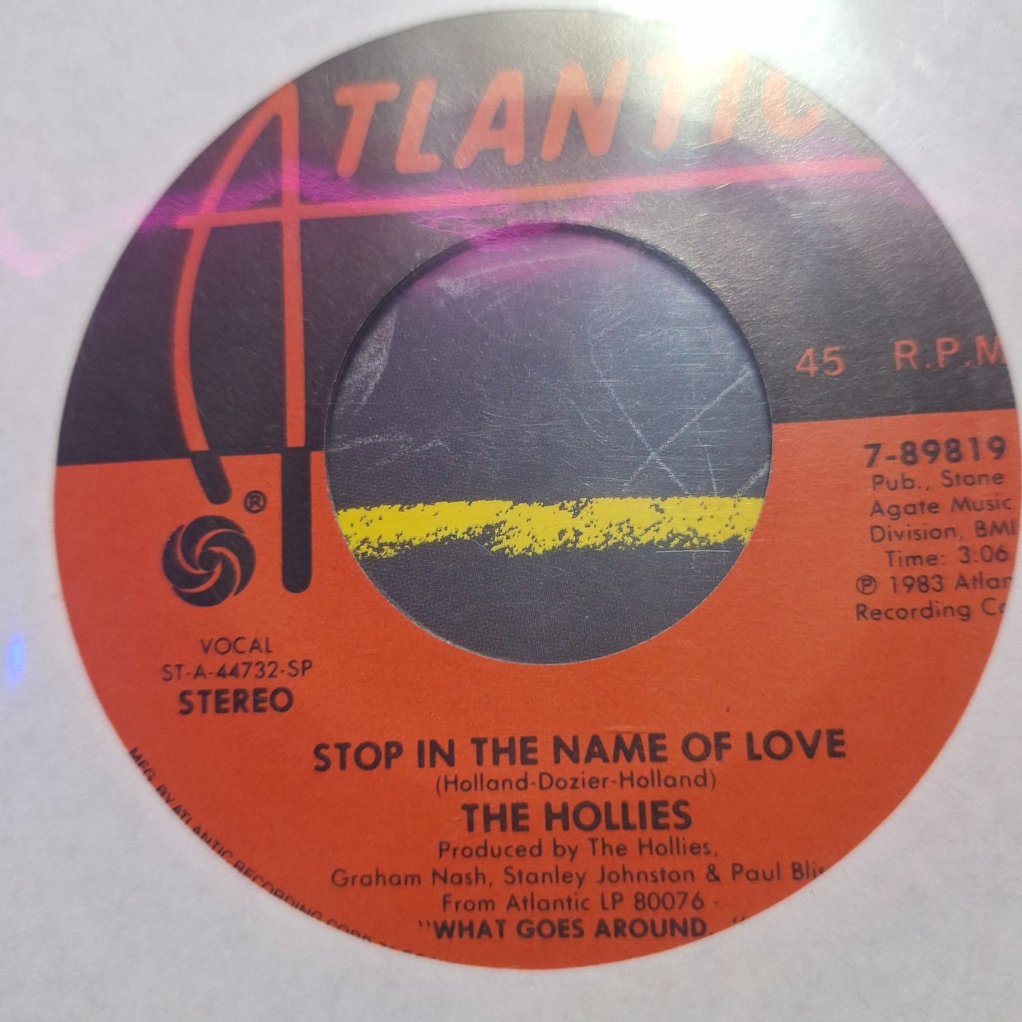 The Hollies Stop in the name of Love Simple 7" de Epoca VG+