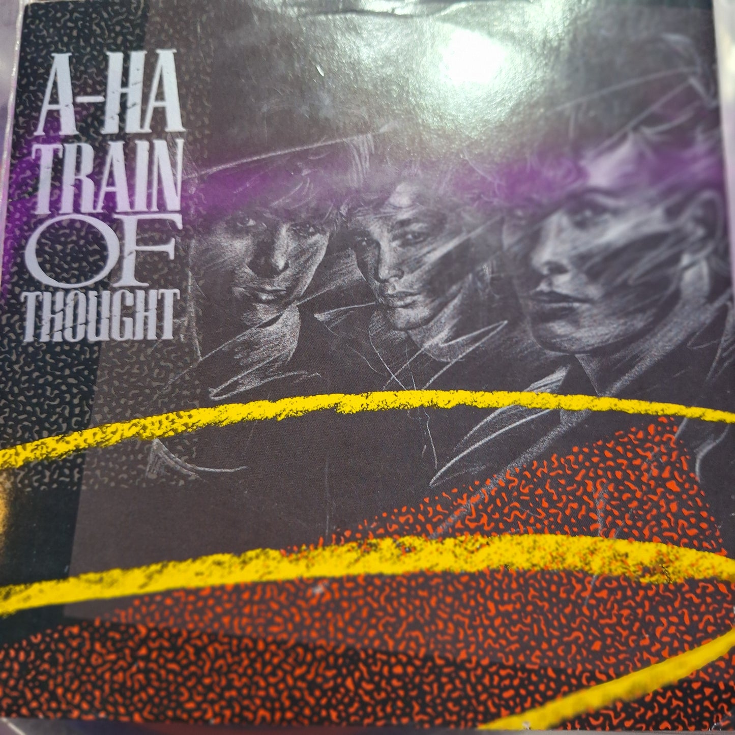 A-ha Train of Tought Simple 7" de Epoca VG+