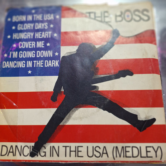 The Boss Dancing in the Usa Medley Simple 7" de Epoca VG+