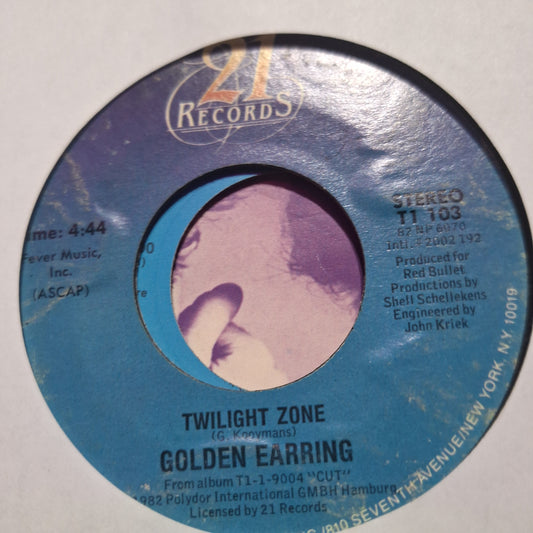 Golden Earring Twiligth Zone Simple 7" de Epoca VG+