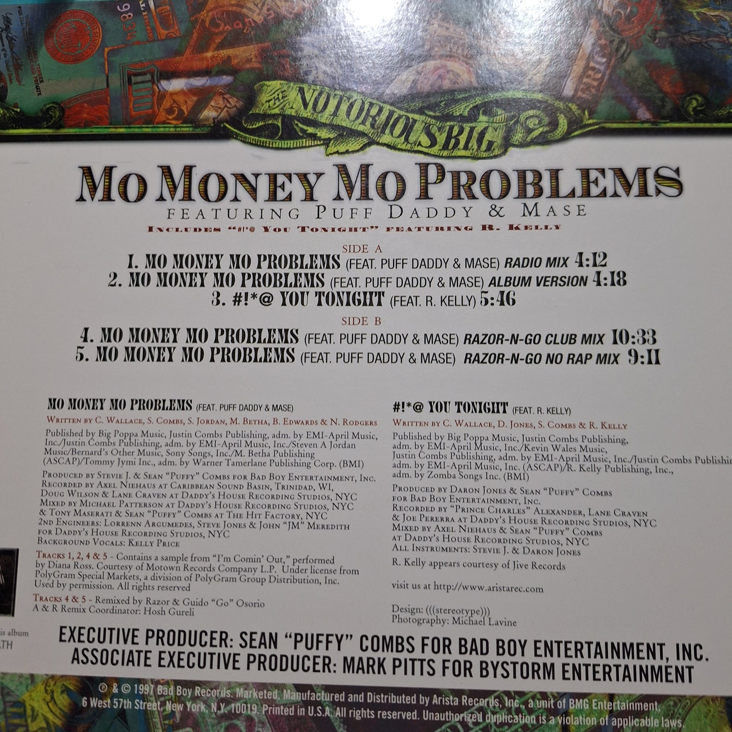 Notorious Big Mo Money Mo Problems Maxi 2da. Mano VG+