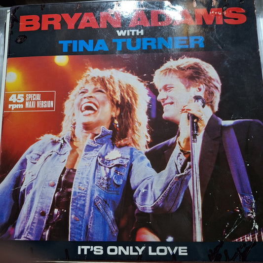 Bryan Adams y Tina Turner Its Only Love Maxi 2da. Mano VG+