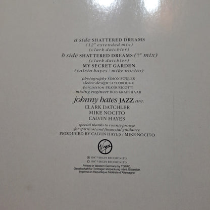 Johnny Hates Jazz Shatered Dreams Maxi 2da. Mano VG+