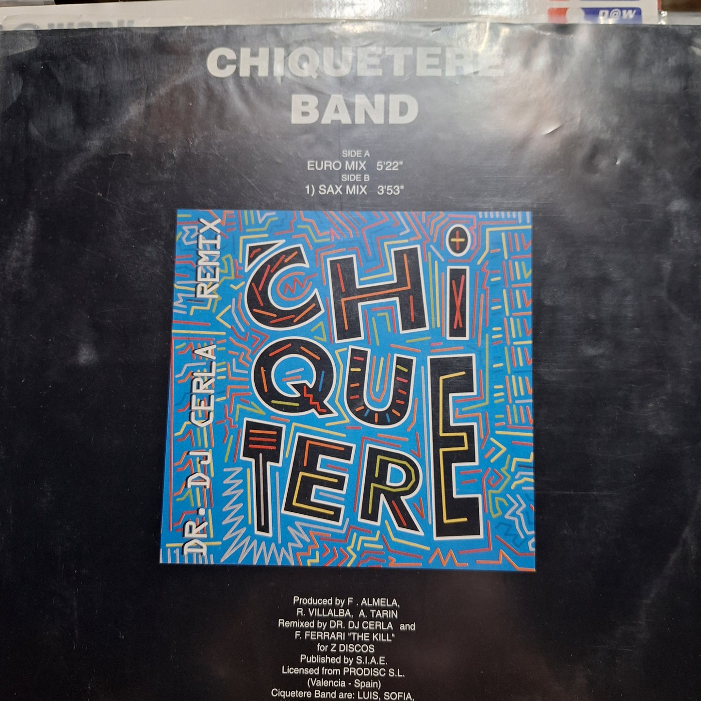 Cequetere Band Chiquetere Remix Maxi 2da. Mano VG+