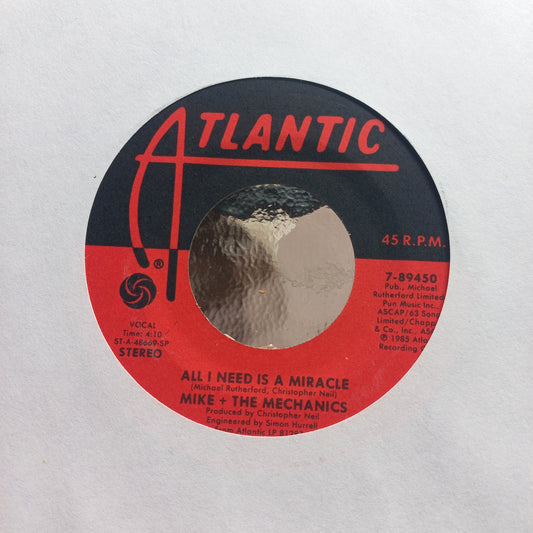 Mike and the Mechanics All I Need is a Miracle Simple 7" de Epoca VG+