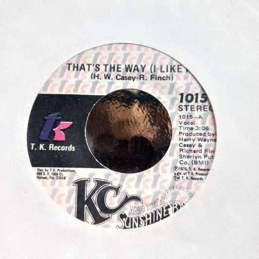 Kc And the Sunshine Band Thats The Way Simple 7" 2da. Mano Usado Muy Bien + VG+