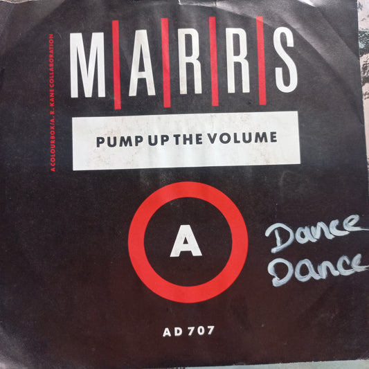 Marrs Pump Up the Volume Simple 7" 2da. Mano Usado Muy Bien + VG+