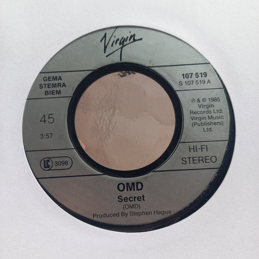 O.M.D. Secret Simple 7" 2da. Mano Usado Muy Bien + VG+