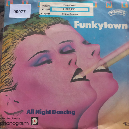 Lipps Inc. Funkytown Simple 7" 2da. Mano Usado Muy Bien + VG+
