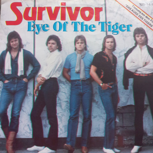 Survivor The Eye Of The Tiger Simple 7" 2da. Mano Usado Muy Bien + VG+