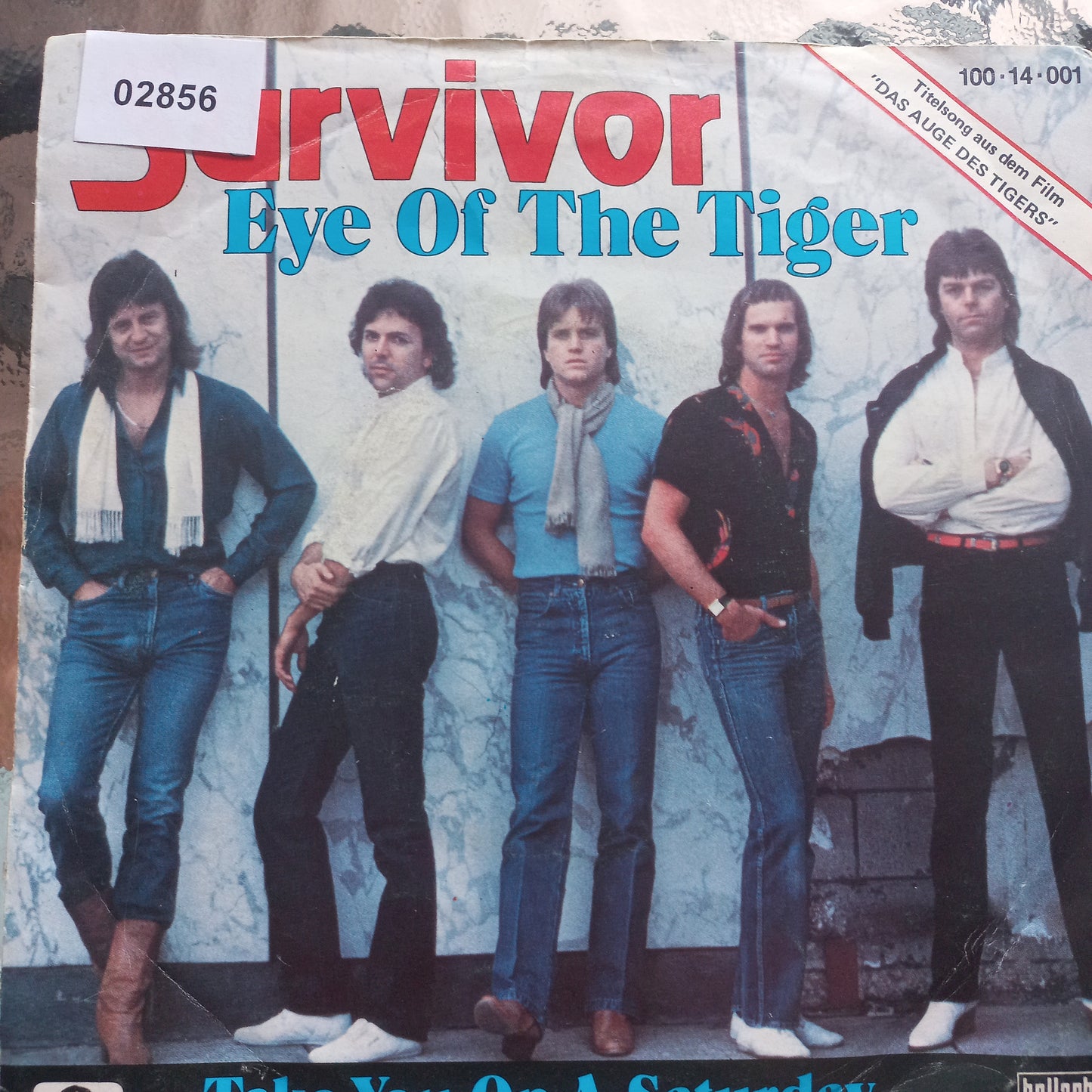 Survivor The Eye of the Tiger Simple 7" 2da. Mano Usado Muy Bien + VG+