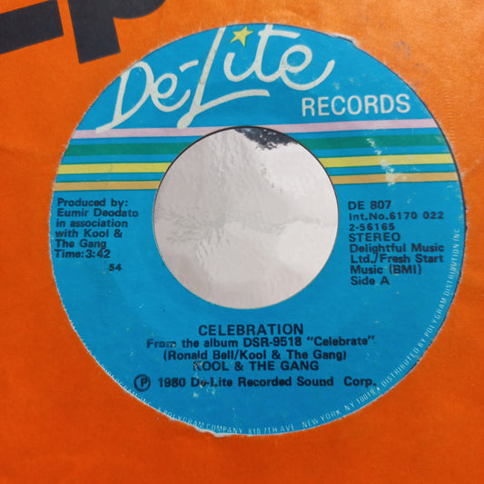 Kool And the Gang Celebration Simple 7" 2da. Mano Usado Muy Bien + VG+
