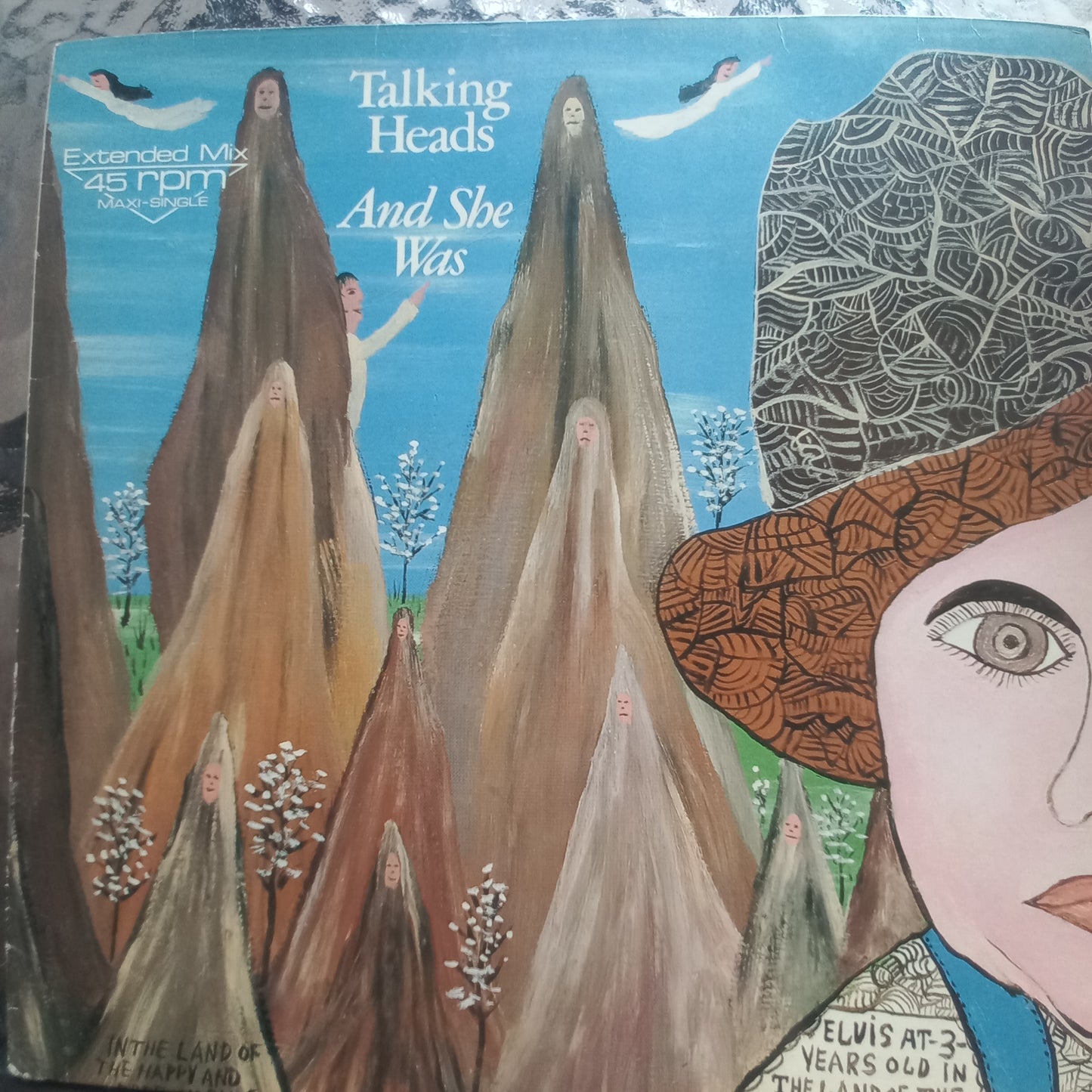 Talking Heads And She Was Maxi De Epoca VG+