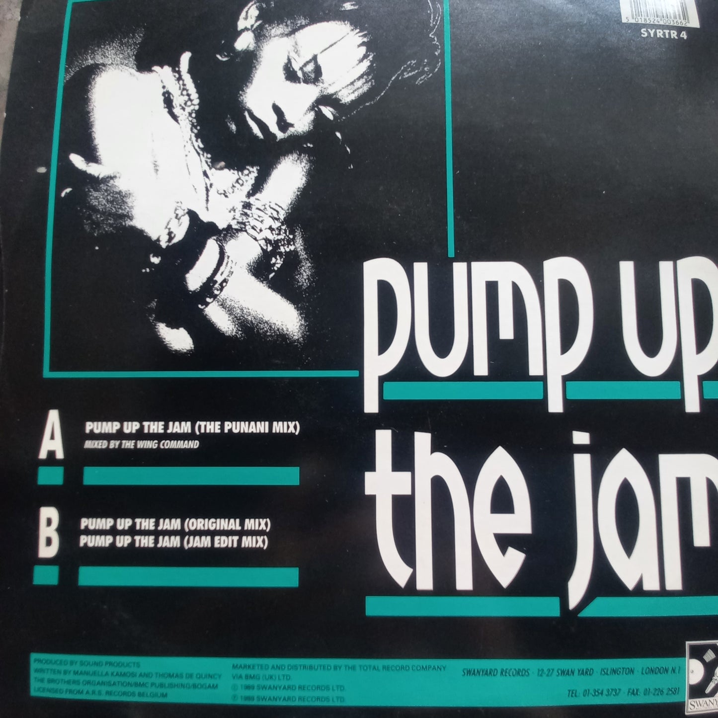 Technotronic Pump Up the Jam Maxi De Epoca VG+