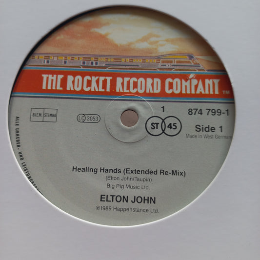 Elton John Healing Hands Maxi De Epoca VG+