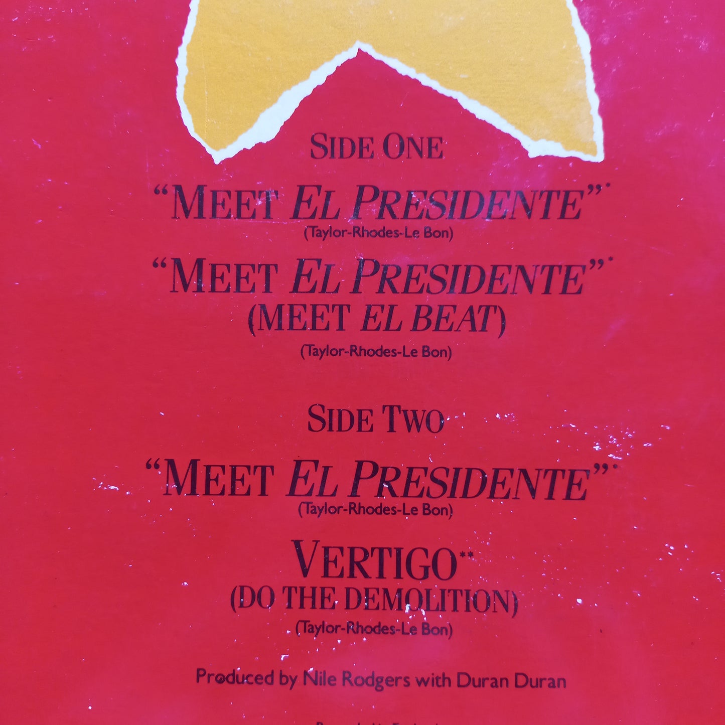 Duran Duran Meet el Presidente Maxi De Epoca VG+