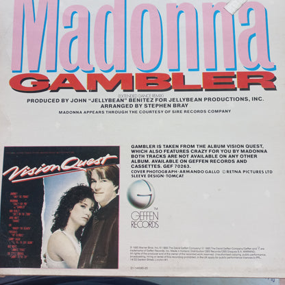 Madonna Gambler Maxi De Epoca VG+