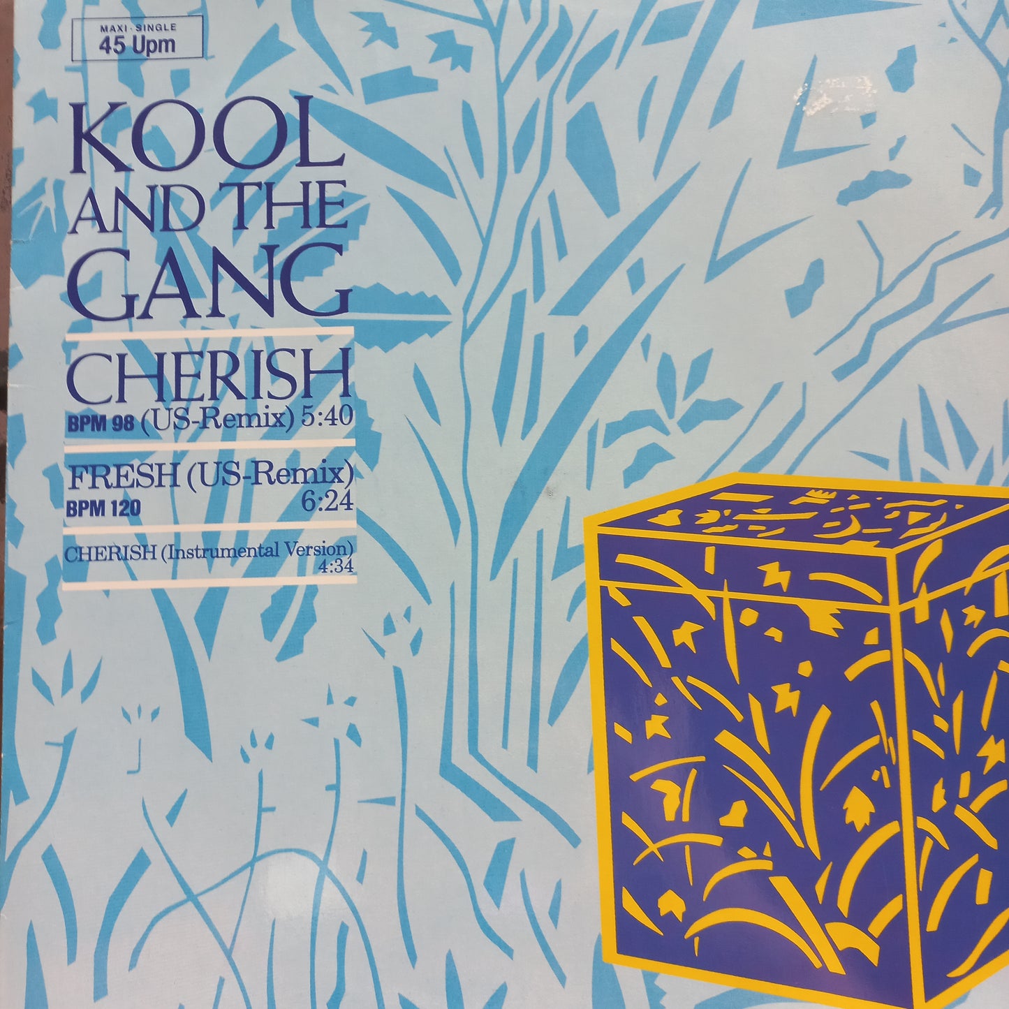 Kool And the Gang Cherish / Fresh Maxi De Epoca VG+