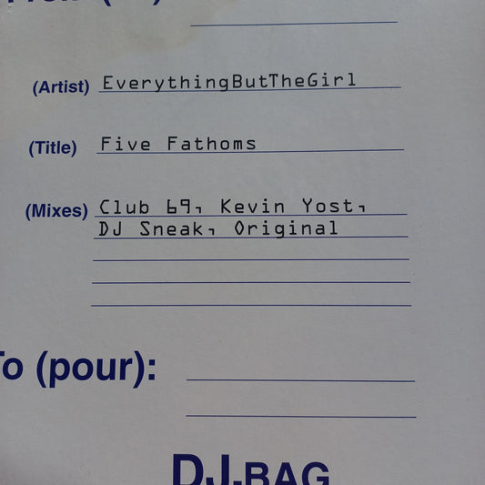 Everything But the Girl Five Phantoms Remixes Maxi De Epoca VG+