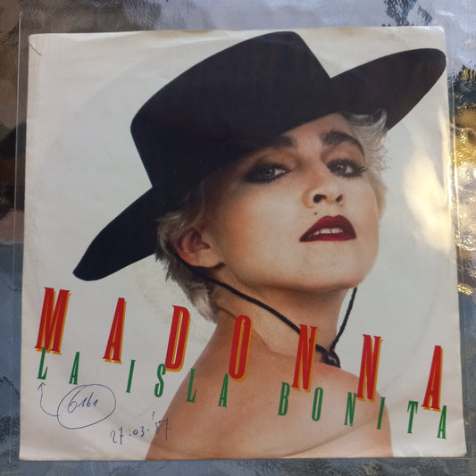 Madonna La Isla Bonita Simple 7" 2da. Mano Usado Muy Bien + VG+