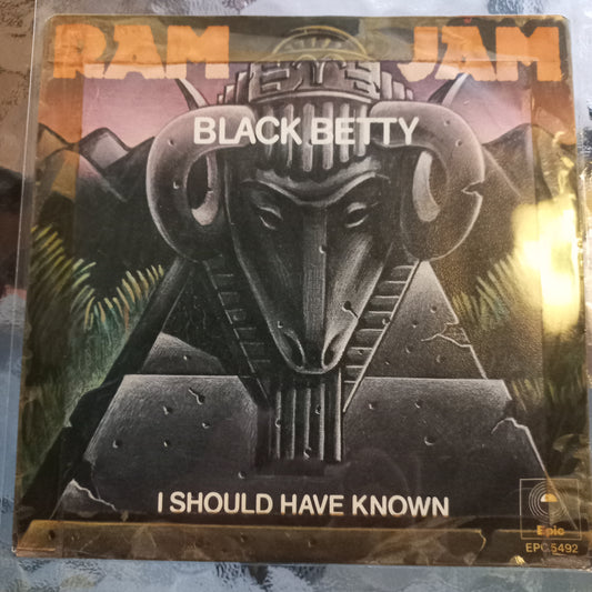 Ram Jam Black Betty Simple 7" 2da. Mano Usado Muy Bien + VG+