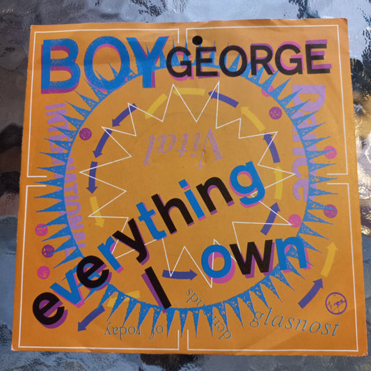 Boy George Everything I Own Simple 7" 2da. Mano VG+