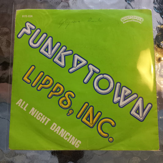 Lipps Inc Funkytown Simple 7" 2da. Mano VG +