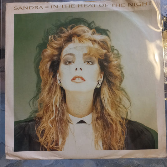 Sandra In the Heat of the Night Simple 7" 2da. Mano Usado Muy Bien + VG+