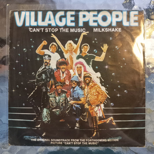 Village People Cant Stop the Music Simple 7" 2da. Mano Usado Muy Bien + VG+