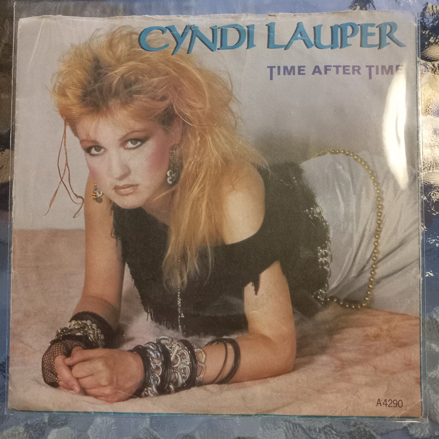 Cindy Lauper Time After Time Simple 7" 2da. Mano Usado Muy Bien