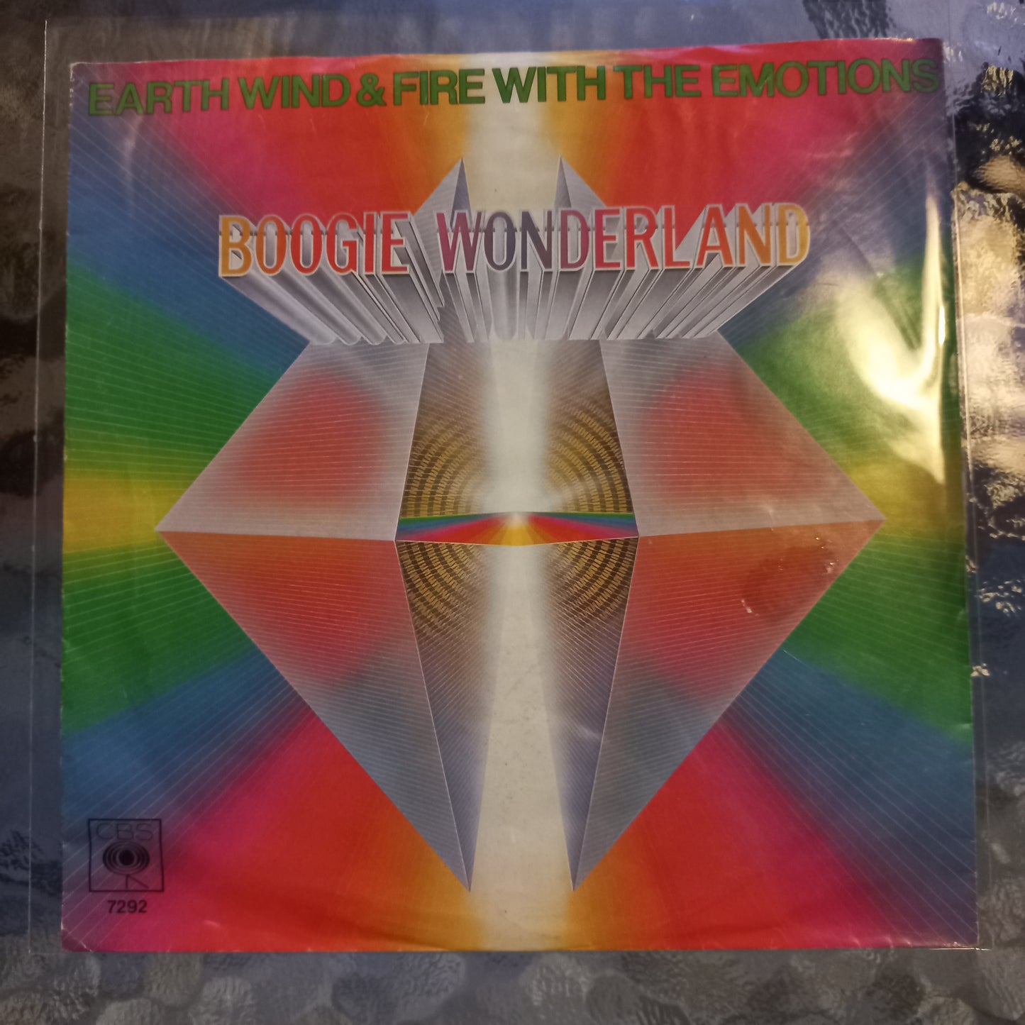 Earth Wind and Fire Boogie Wonderland Simple 7" 2da. Mano VG+