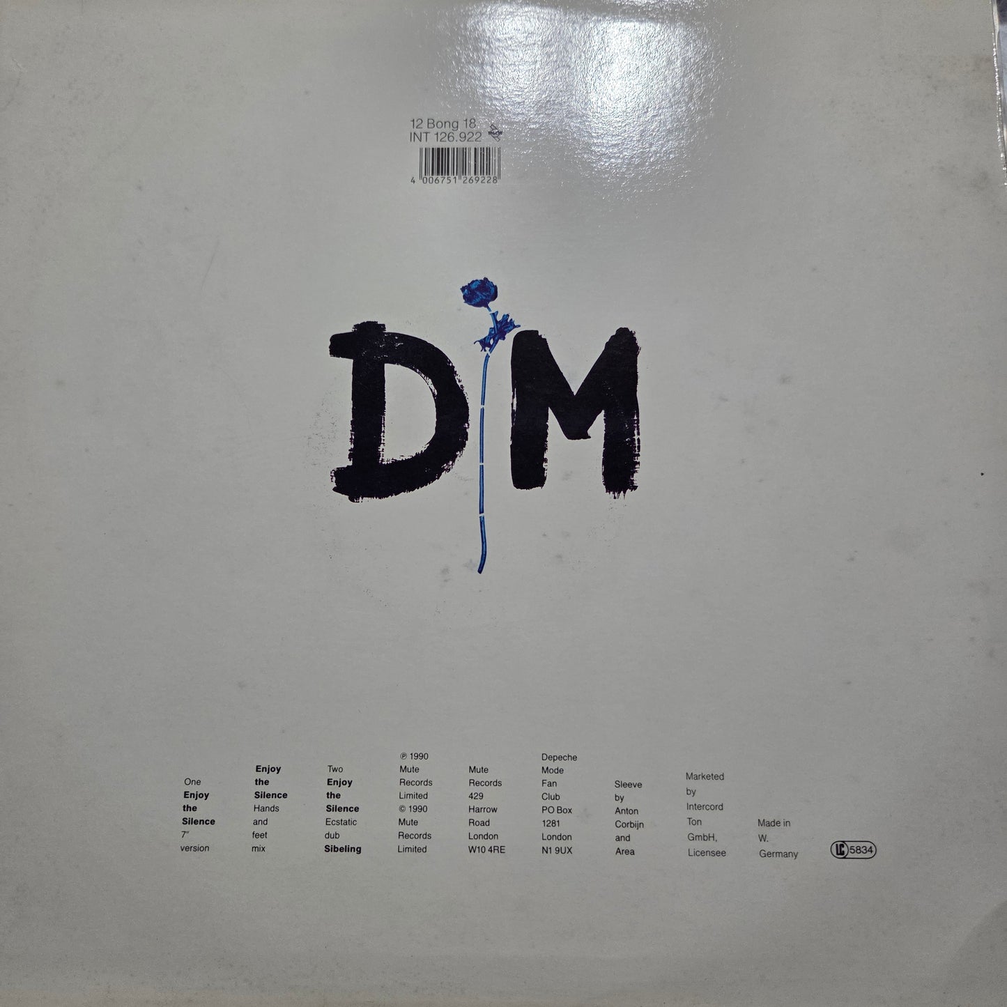 Depeche Mode Enjoy the Silence Maxi De Epoca VG+