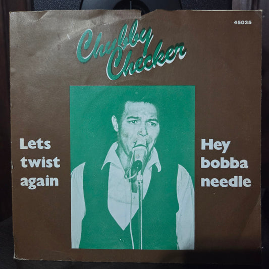 Chubby Checker Lets Twist Again Simple 7" 2da. Mano VG+