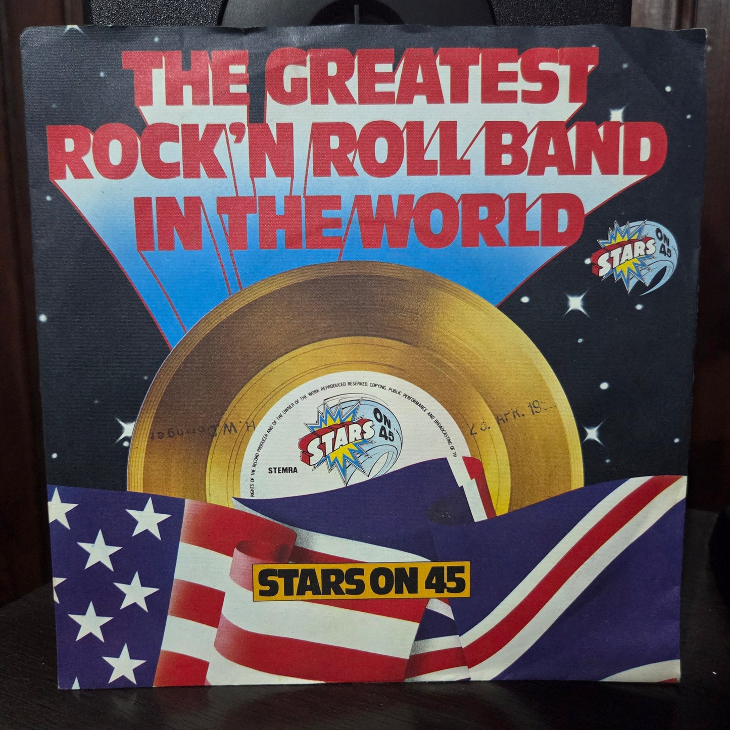 Stars on 45 The Greatest Rock N Roll Band in the World Simple 7" 2da. Mano VG+