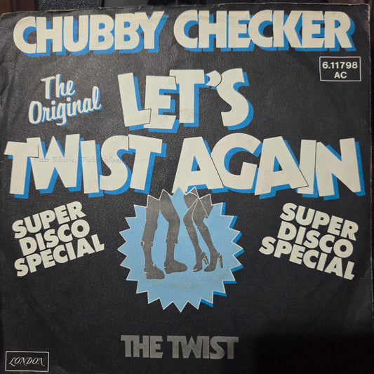 Chubby Checker Lets Twist Again Simple 7" 2da. Mano VG+