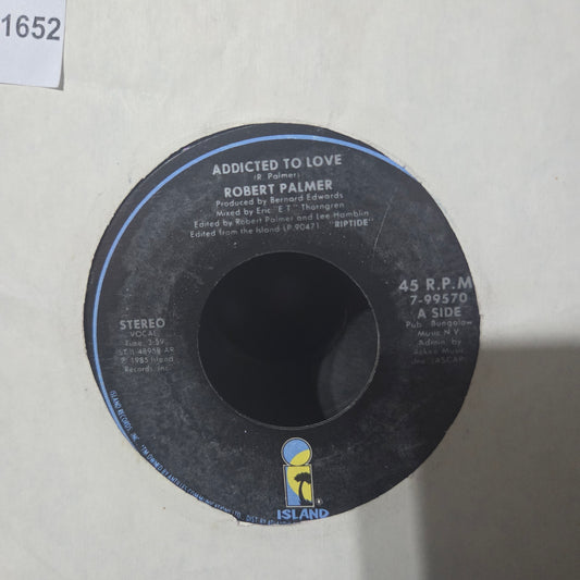 Robert Palmer Addicted to Love Simple 7" 2da. Mano VG+