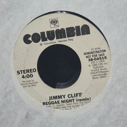Jimmy Cliff Reggae Night Simple 7" 2da. Mano VG+